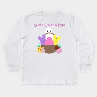 Sweets, Creeps, & Peeps Kids Long Sleeve T-Shirt